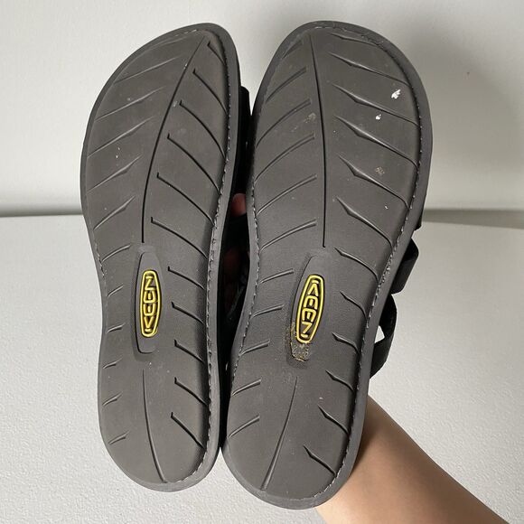 KEEN Sofia Slide Casual Sandals Black Leather Summer Comfort Women's Size 9 - Picture 10 of 11